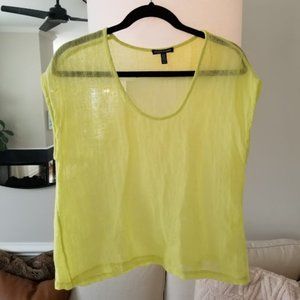 Eileen Fisher Organic 100% Linen Shell Tank Top